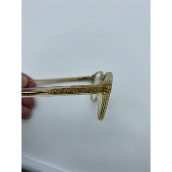 Banana Republic Eyeglasses Cassidy GAW Gold Clear Cat Eye Round 140 mm - Picture 11 of 12